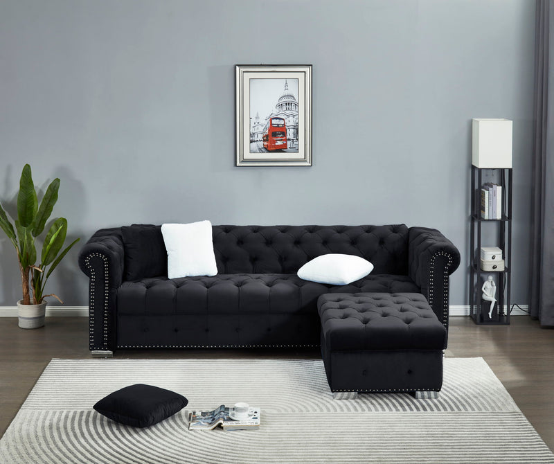 4 Seater Oversized L Shaped Reversible Sectional Sofa