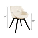 Round Dining Table Set With Tulip Design And 2 Chairs