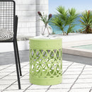 Outdoor Metal Large End Table, Modern Design