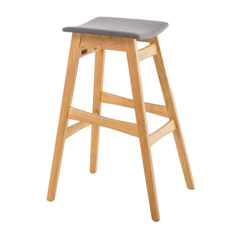 Modern Bar Stool Set With Upholstered Seating