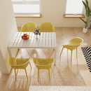 2 Piece Durable Single Chair With Mesh Hollow Out Design