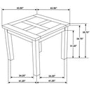 Cardova - 5 Piece Counter Height Dining Table Set - Vineyard Oak