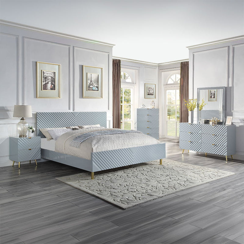 Gaines - Chest - Gray High Gloss
