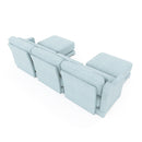 Stylish Sofa With Ottoman And Lumbar Pillows, Ergonomic Design