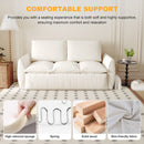 Pull Out Sofa Bed, 3 Seat Convertible Sleeper Sofa With 2 In 1 Pillow And Blanket Set