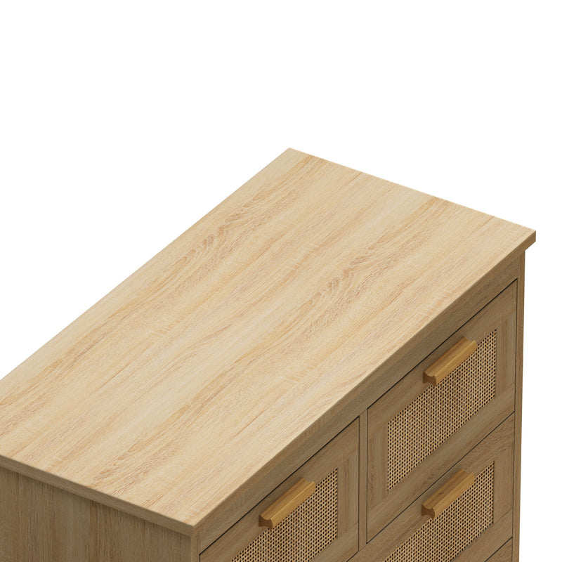 Cabinet With 4 Drawers For Bedroom - Natural