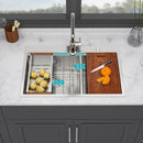 Topmount, Drop In Double Bowl Kitchen Sink
