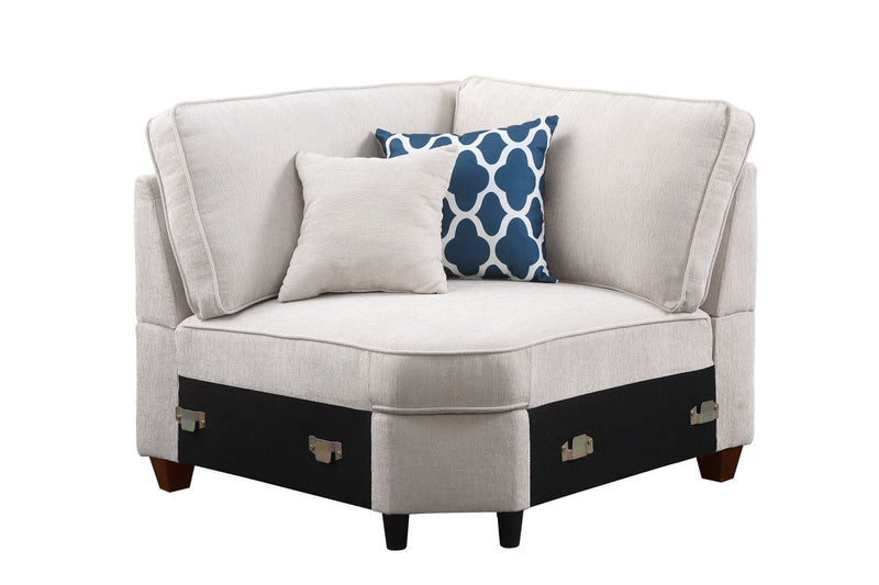 Sarah - Upholstered Sectional With Ottoman