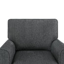 360° Swivel Accent Barrel Armchair With Side Pockets, Compact Design
