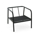 Leora - Modern Minimalist Round Tube Sofa Chair With Cushions - Beige / Black