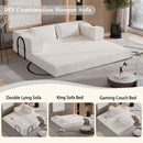 3 Seat Folding Floor Couch & King Size Bed Mattress