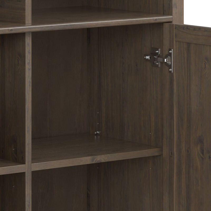 Lev - Medium Storage Cabinet - Smoky Brown