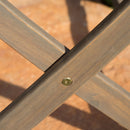 Blissique - Outdoor Foldable Wood Dining Table With Slat Design