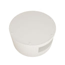 Round Coffee Table With Storage, Vertical Stripe Design