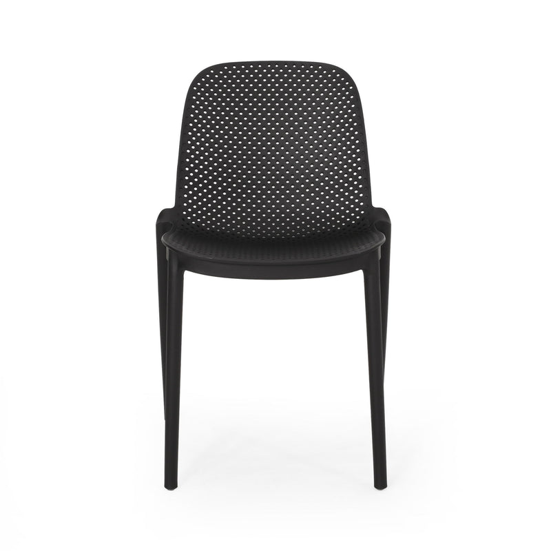 Outdoor Stacking Dining Side Chair (Set of 2)