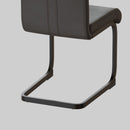 Modern Dining Chairs With High Back Upholstered Design Metal Legs