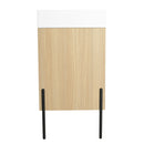 Modern Bathroom Vanity Combo With Single Resin Sink And Storage Cabinet