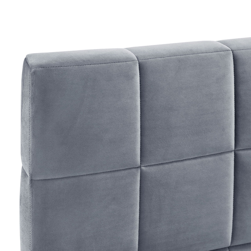 Full Size Upholstered Classic Mid Century Modern Daybed / Sofa Bed Frame, Elegant Design - Gray