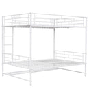 Metal Bunk Bed With Shelf And Guardrails