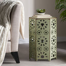 Galore - Side Table With Sunburst Cut Out Design