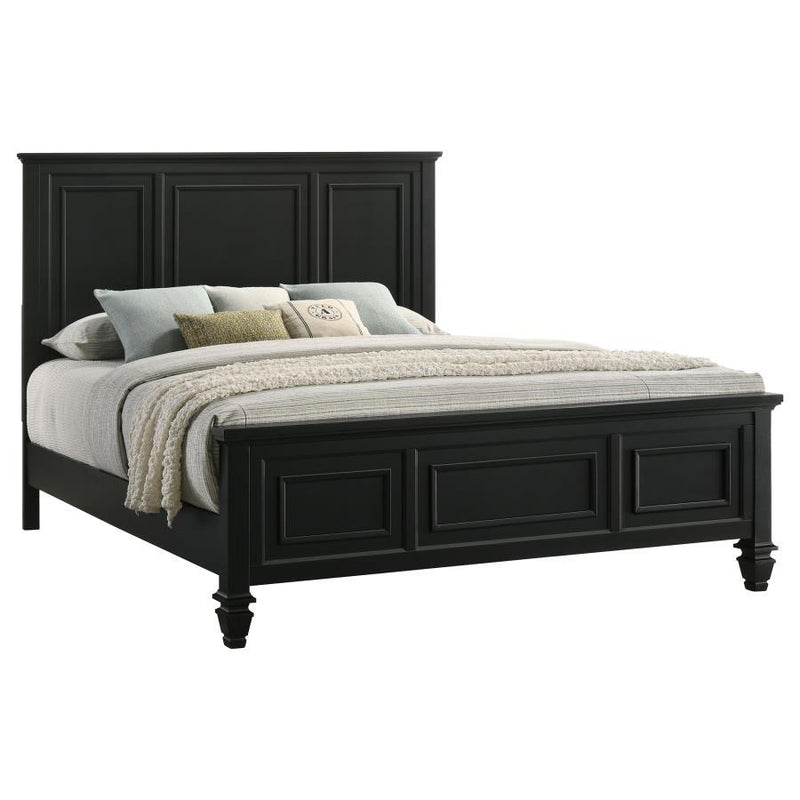 Sandy Beach - Panel Bed with High Headboard