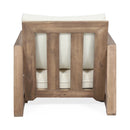 Outdoor Club Chair With Back And Seat Cushion - Brown