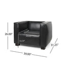 Vortexia - Club Chair With Tuxedo Design