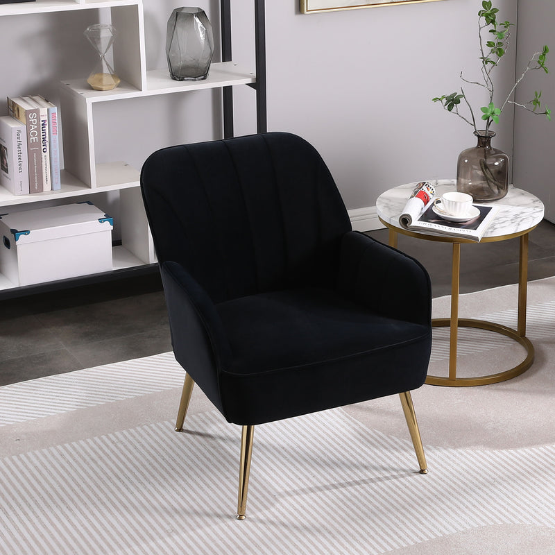 Modern Mid-Century Chair Linen Sherpa Armchair For Living Room Bedroom Office