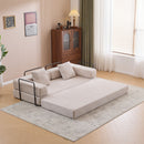 Floor Couch, Convertible Floor Sofa Bed With Pillow Back Support Armrest