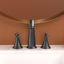 Elegant 2 Handle Widespread Bathroom Faucet With Pop Up Drain And Water Supply Lines