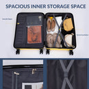 Hardshell Suitcase Spinner Wheels Lightweight Durable Suitcase With Tsa Lock, 3 Piece Set