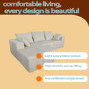 Corner Combination Sofa Sectional Couch With Soft Plush Fabric