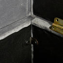 Full Size Upholstered Platform Bed with Lateral Storage Compartments and Thick Fabric, Velvet, Gray