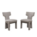 Armless Curved Back Accent Chairs (Set of 2)