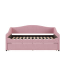 Upholstered Daybed With Light And Trundle