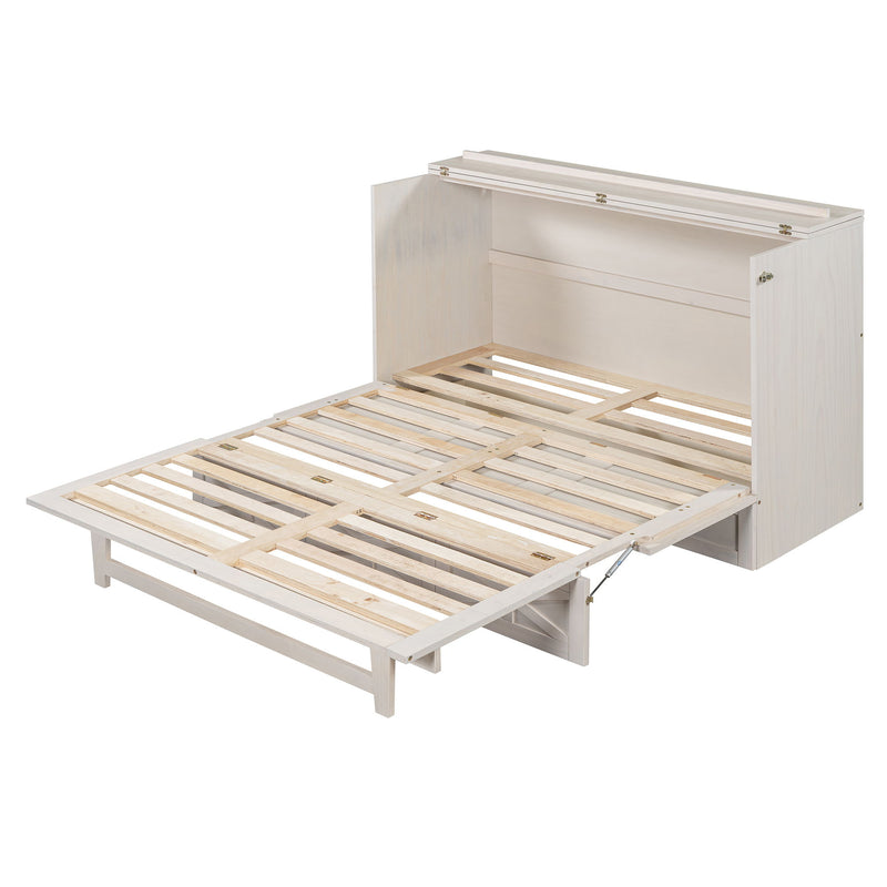 Murphy Bed With Large Drawers And USB Ports