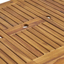 Outdoor 6 Seater Expandable Dining Set With Cushions - Sandblasted Natural / Beige