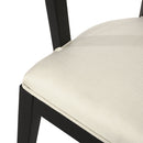 Elegant Dining Chair With Cane Web Backrests And Velvet Upholstery