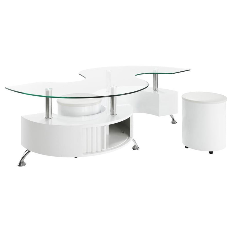 Buckley - Stool, Box 3 of 3 - White High Gloss