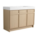 Freestanding Bathroom Vanity With Resin Sink & Soft Close Cabinet Doors