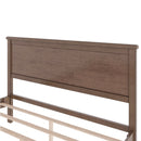 Mid-Century Platform Bed With Headboard And Slat Support, No Box Spring Needed