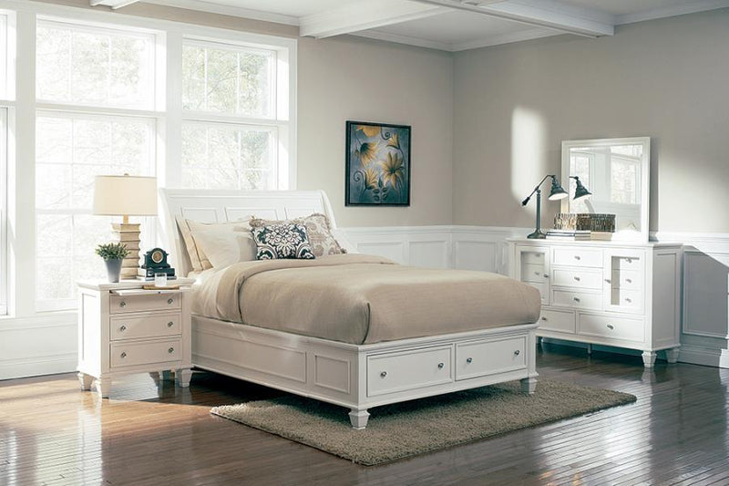 Sandy Beach - Storage Bed Bedroom Set - Atlantic Fine Furniture Inc