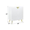 Gaines - High Gloss Console Cabinet - White