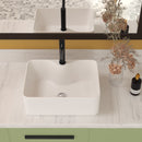 Modern Ceramic Rectangular Vessel Bathroom Sink With Sleek Design