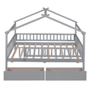 House Bed With 2 Drawers