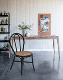 Rattan Dining Chair (Set of 2) - Black Multi