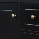 30" Bathroom Vanity With Sink, 1 Door With Shelf And 3 Drawers, Soft Close Door - Black