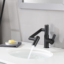 Bathroom Sink Faucet With Spray Function And Temperature Display, Anti Skid Switch, 360 Degree Rotary