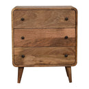3 Drawer Mini Curved Chest