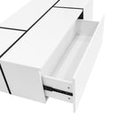 Extendable Coffee Table With 2 Hidden Storage Space And 2 Drawers For Living Room